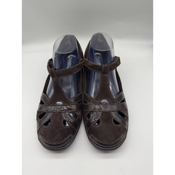 Orthofeet Chocolate Brown Juno Strappy Shoe Women Size 8.5B 8.5 - Picture 1 of 11